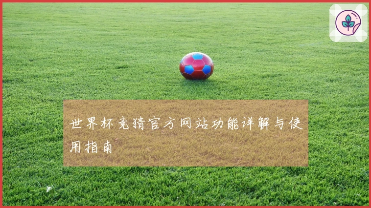 世界杯竞猜官方网站功能详解与使用指南